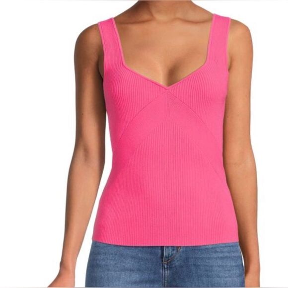 RAG & BONE
Sweetheart Neckline Tank Magenta Asher Top NWT Size L - Picture 1 of 9